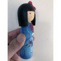 Kokeshi Bobblehead Ceramic Doll