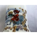 Vintage German Christmas Bell and Bonus Plate