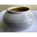 White Coiled Ceramic Vase