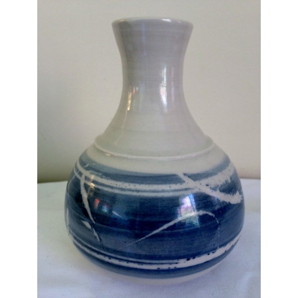 Blue on White Vase