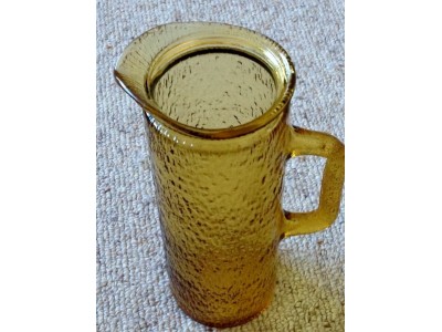 Amber Glass Pitcher