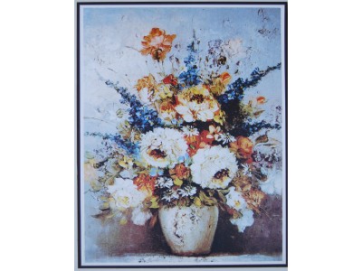 Print Art - Fleurs Vase Antique