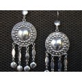 Silver Earrings - Ya Shamsi
