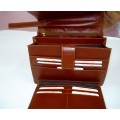 Leather Wristlet Clutch