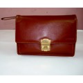 Leather Wristlet Clutch